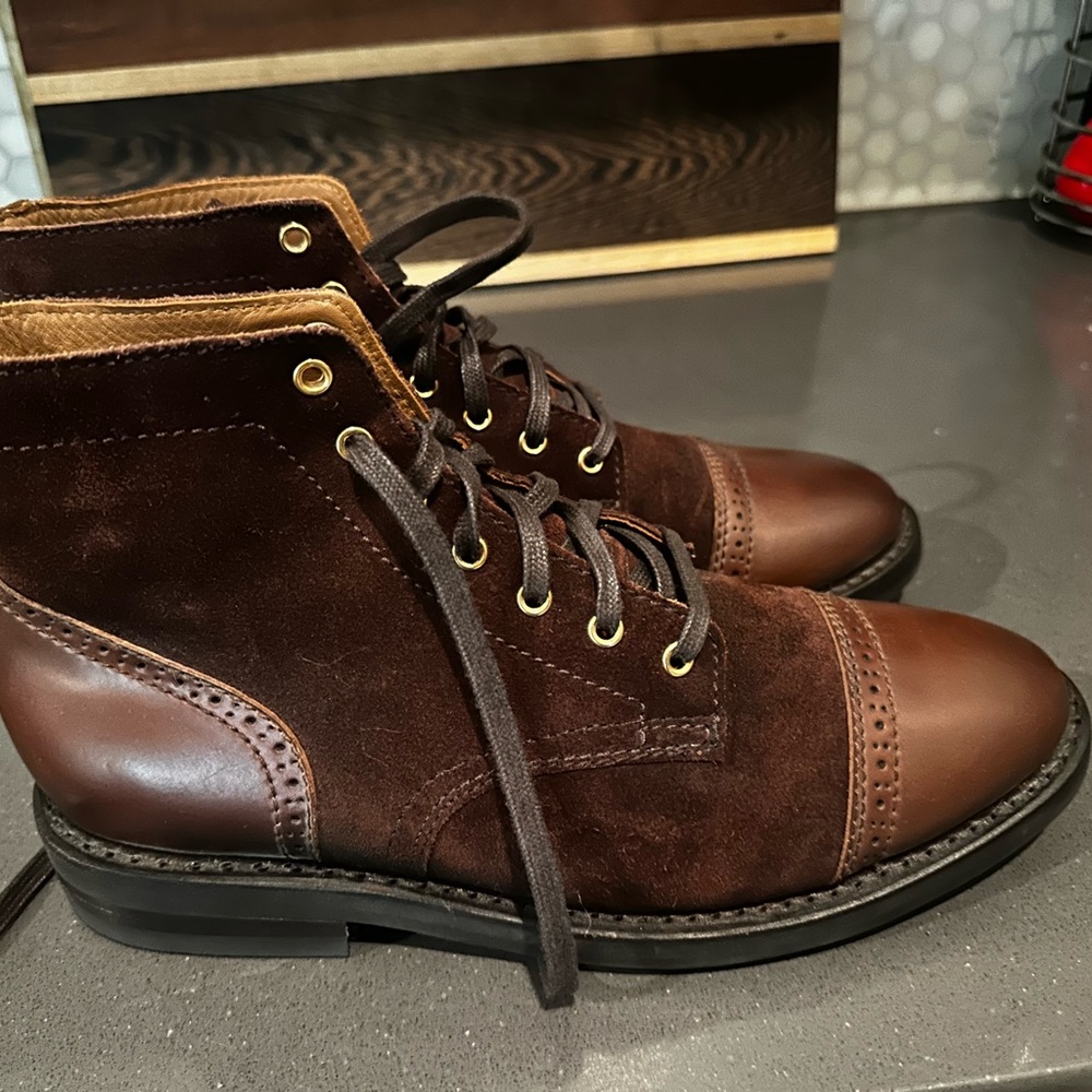 ULTRA RARE Thursday Boot Company Limited Edition Brown Suede Captains Size 8